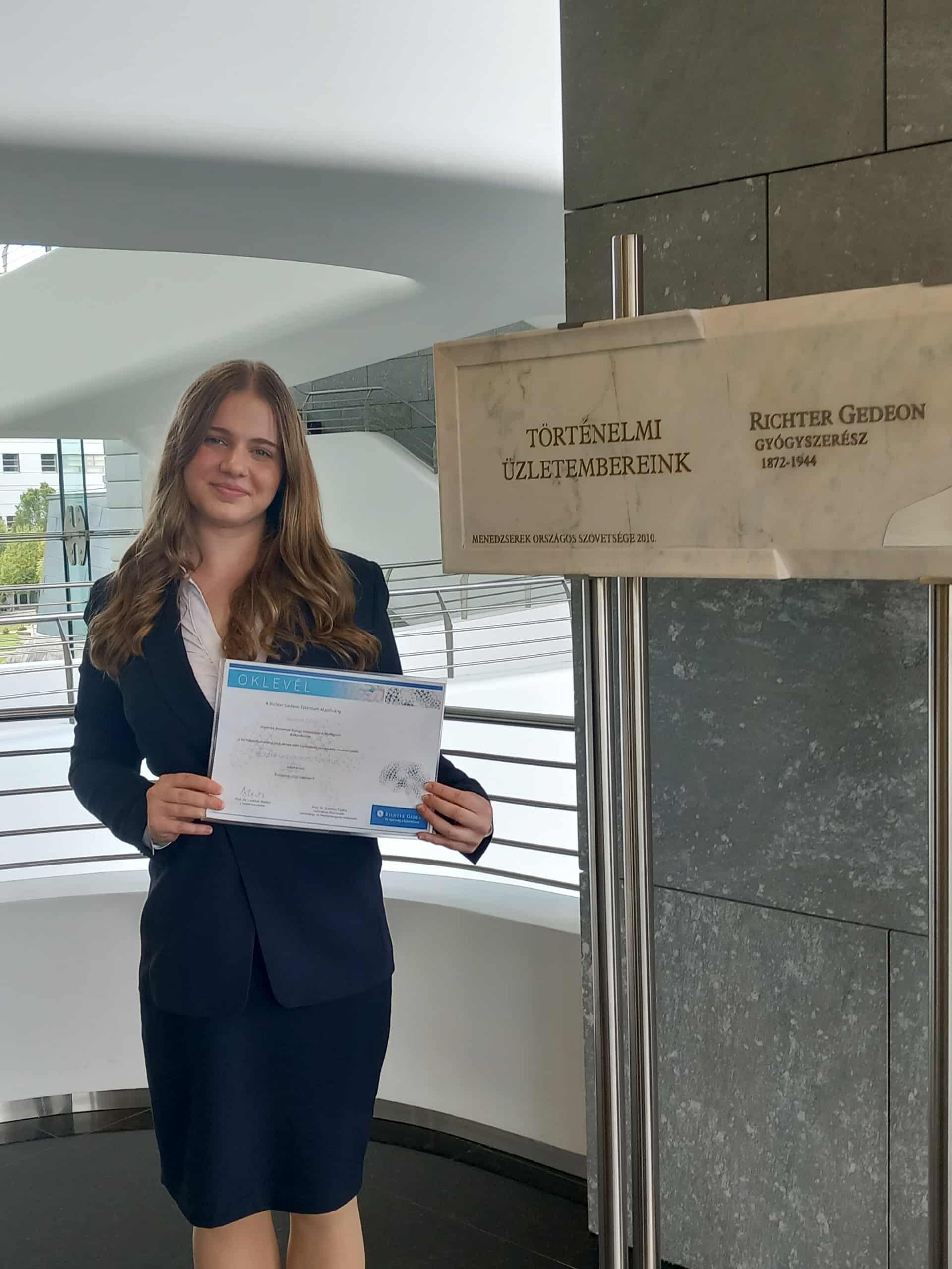 Talentum ösztöndíjas a kisvárdai besis diák