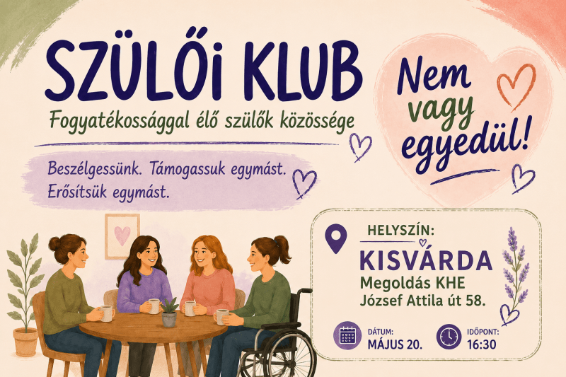 Szülői Klub – Nem vagy egyedül!