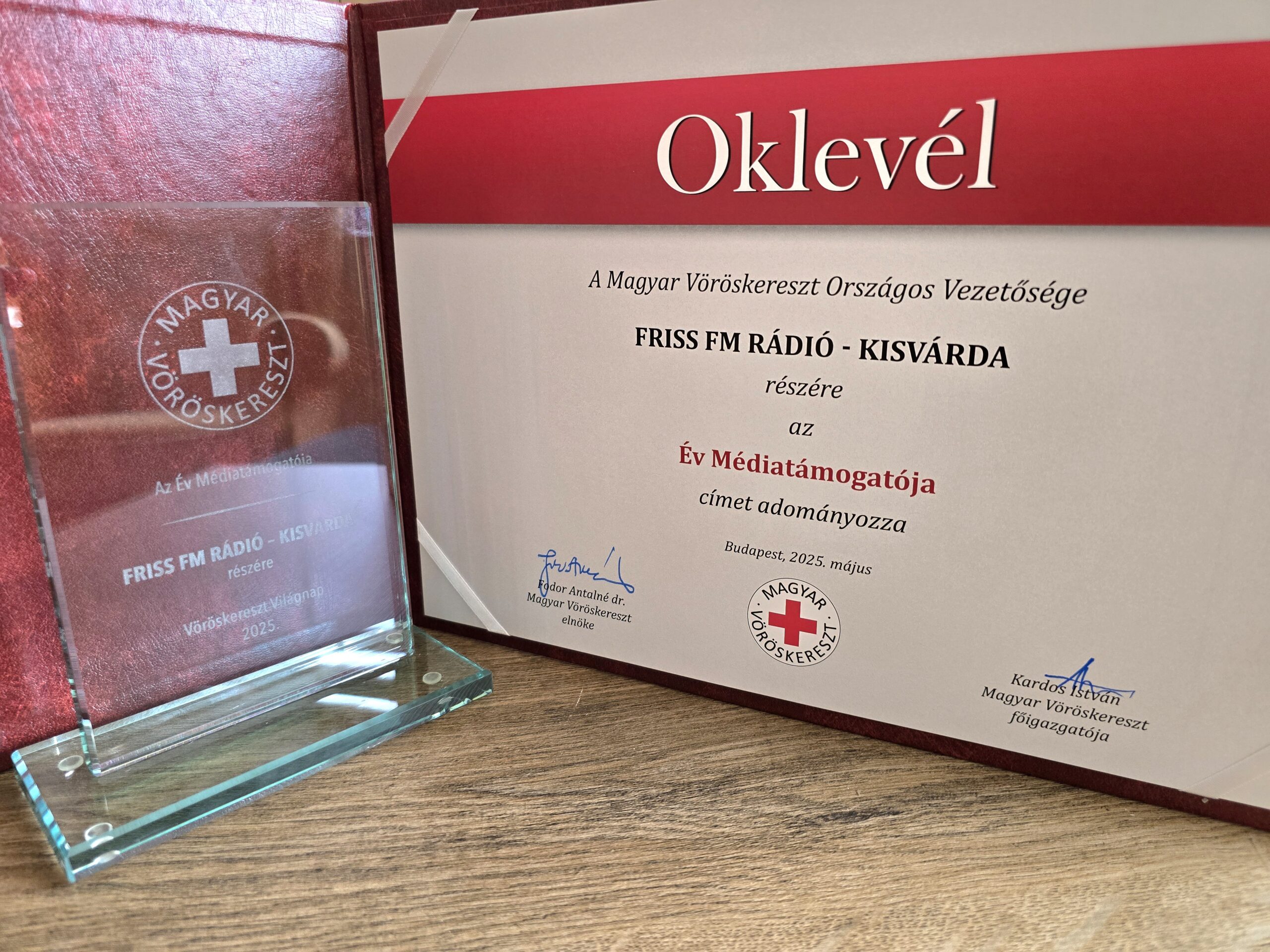 Országos elismerésben részesült a Friss Fm rádió