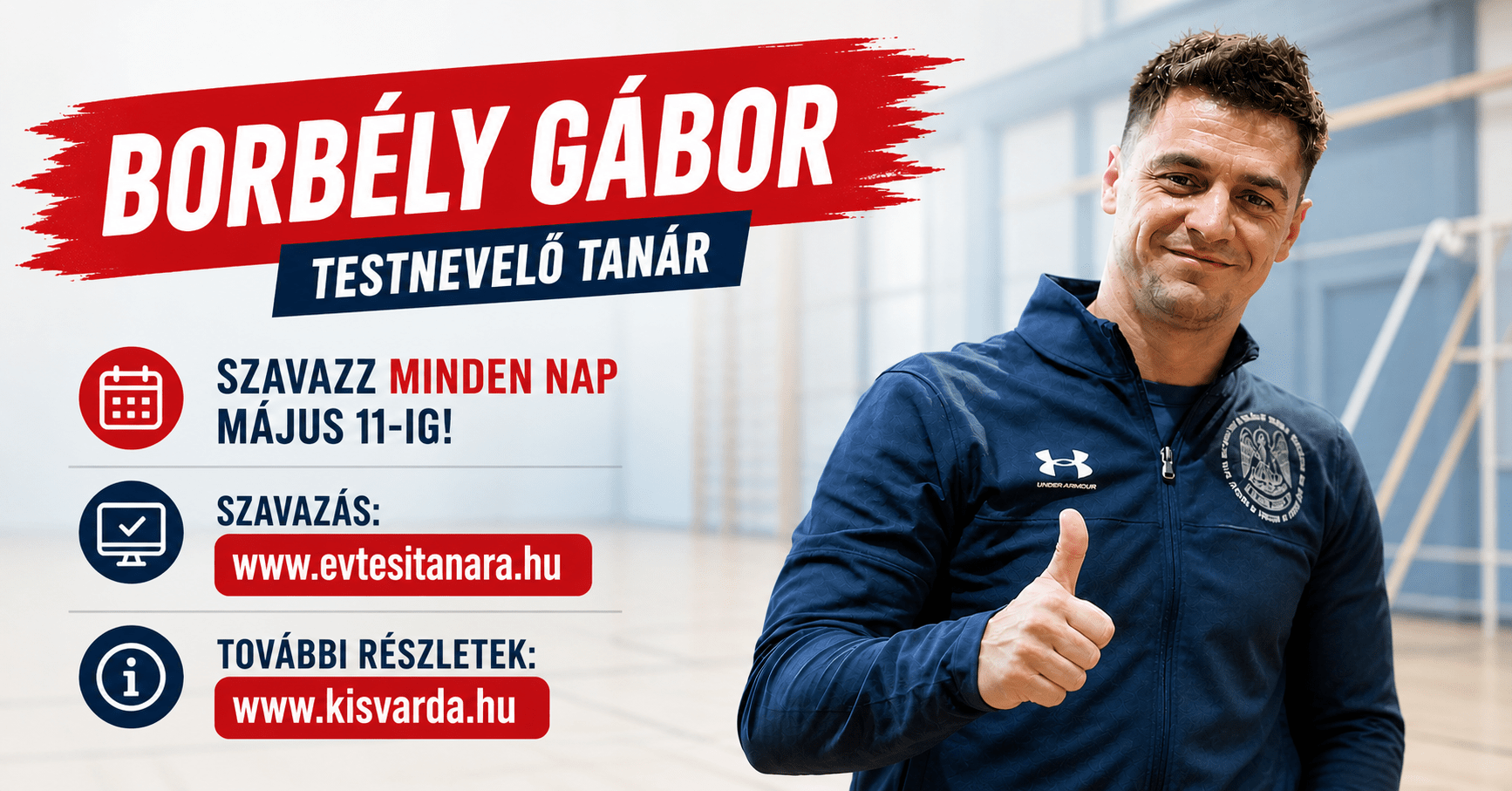 Legyen kisvárdai „Az Év Tesitanára!” – SZAVAZZ!