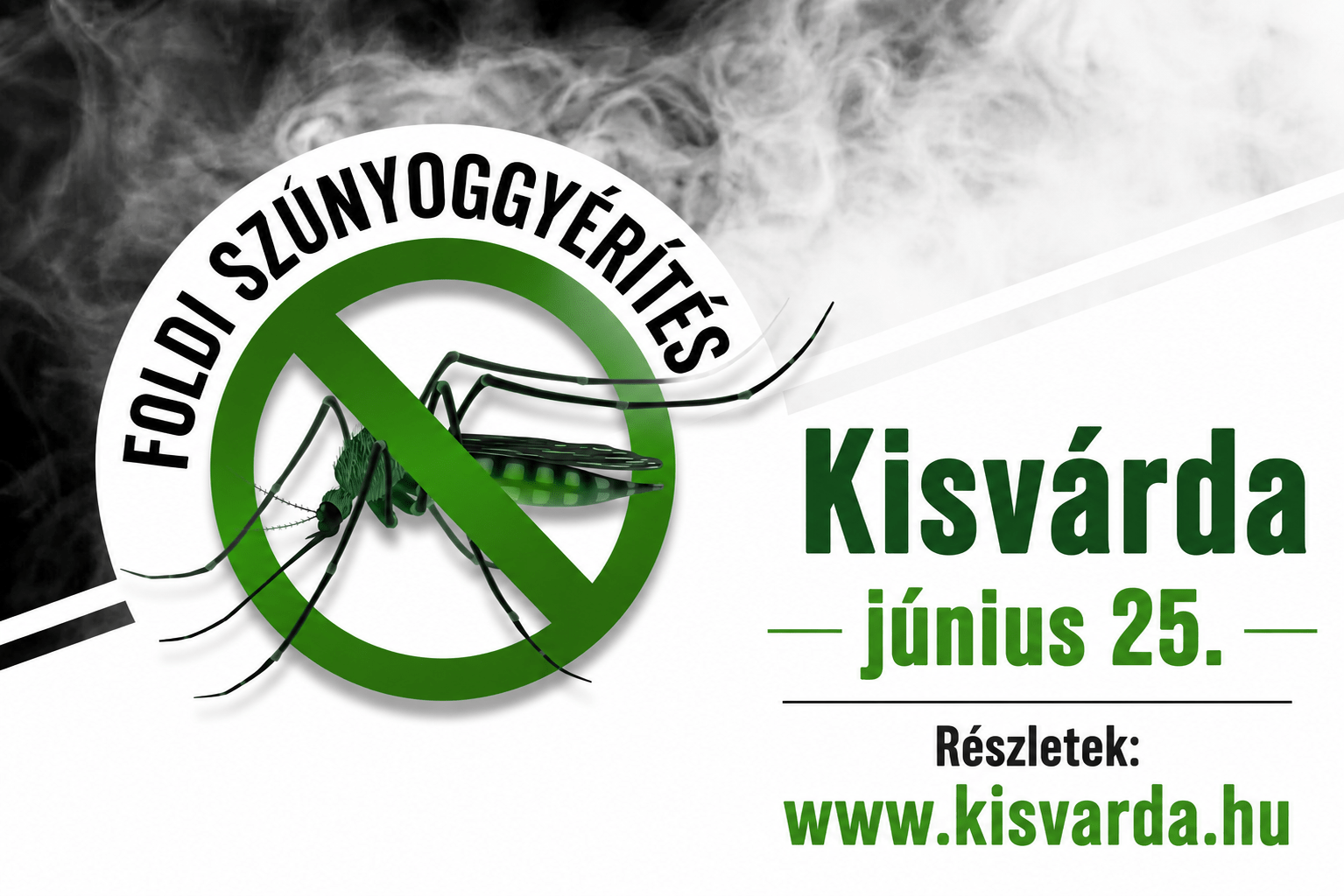 Földi szúnyoggyérítés MA ESTE városunkban!