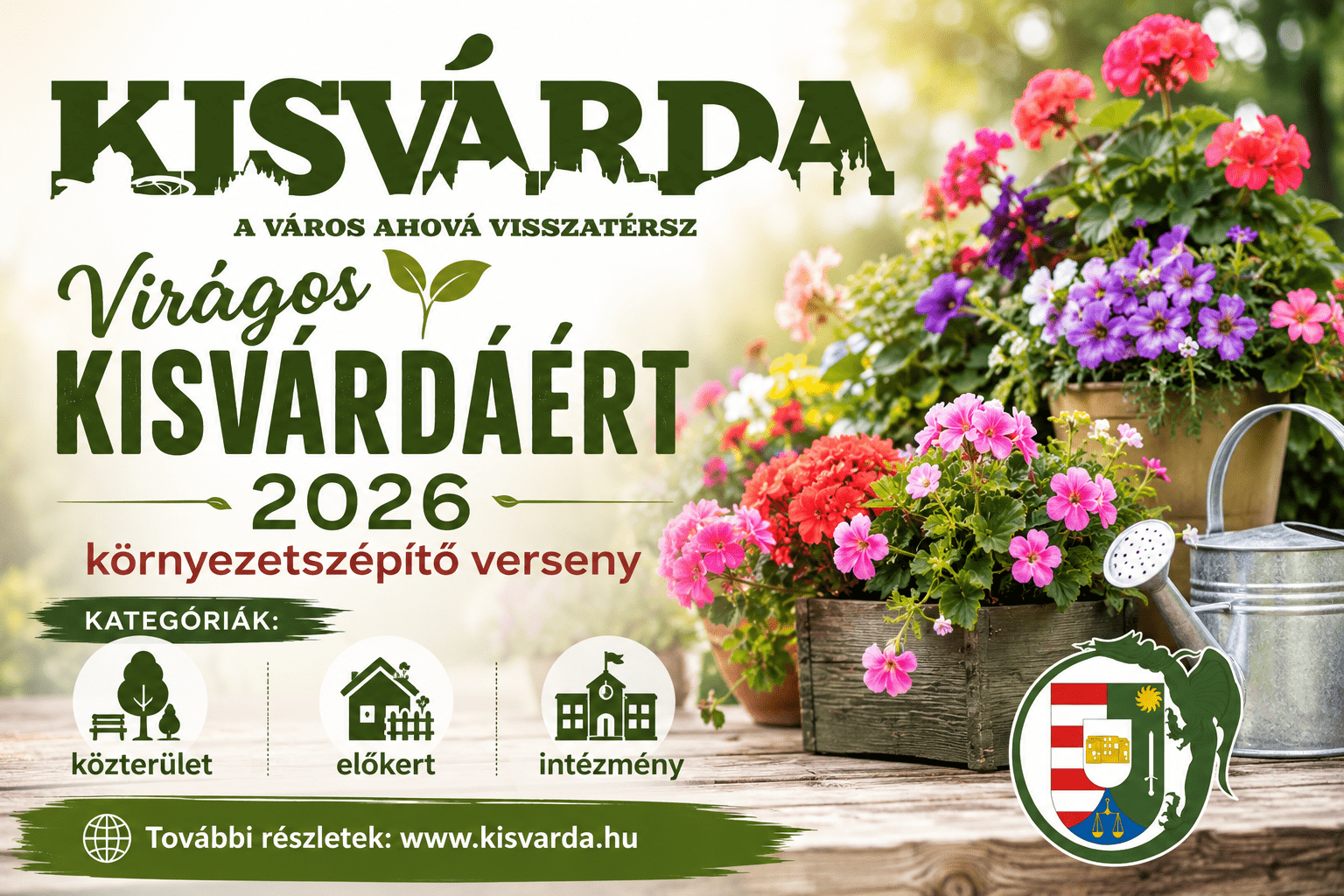 Virágos Kisvárdáért pályázat – 2026.