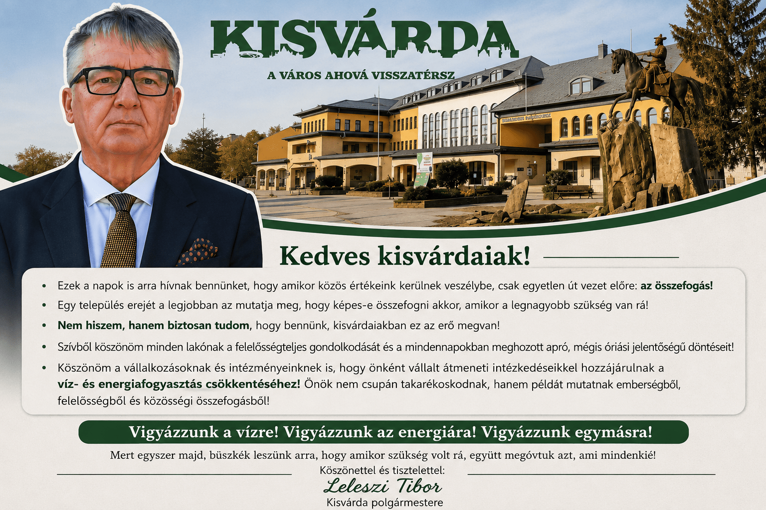 Csak egyetlen út vezet előre: az összefogás!