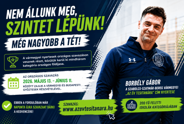 Legyen kisvárdai az ország legjobb tesitanára!