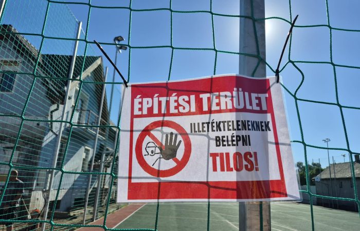 FONTOS közlemény: egyelőre NEM használható az új sportpálya!