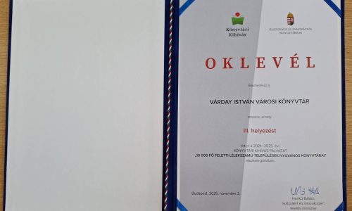 A legjobbak között a kisvárdai könyvtár!