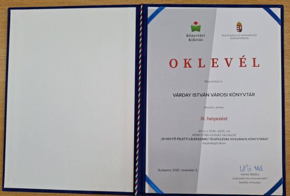 A legjobbak között a kisvárdai könyvtár!