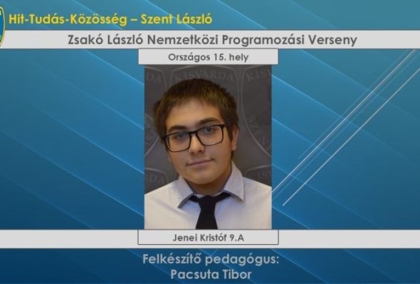 Országos 15. hely programozásból