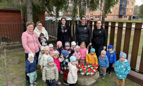 Bölcsisek piros-fehér-zöldje