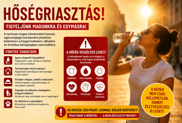 A hőségriasztás meghosszabbodik, szombattól már harmadfokú riasztás lesz érvényben!