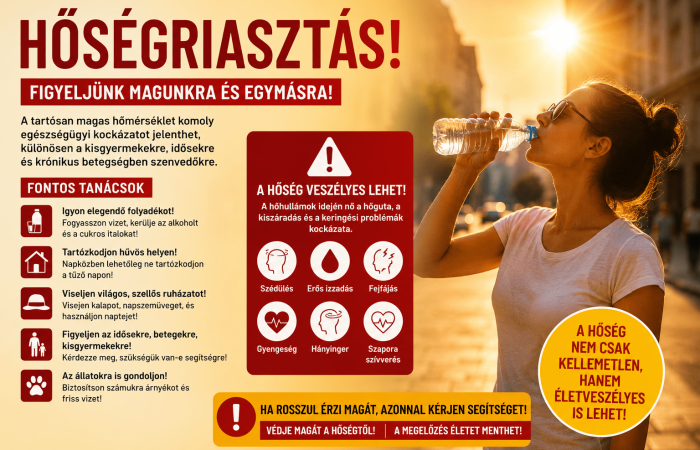A hőségriasztás meghosszabbodik, szombattól már harmadfokú riasztás lesz érvényben!