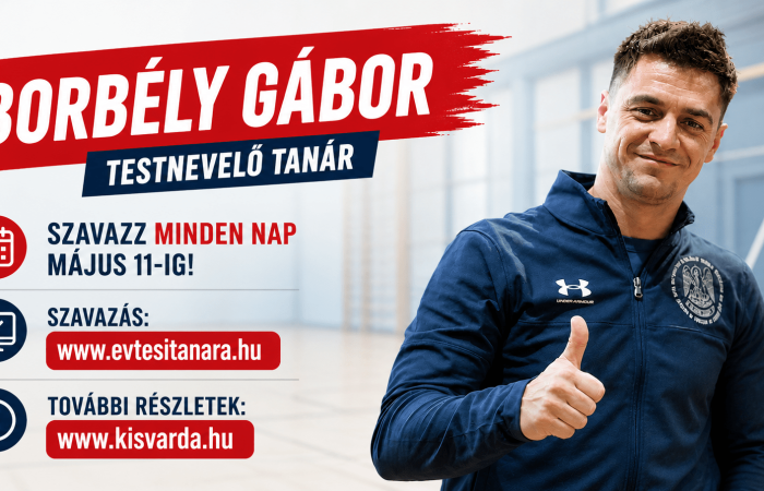 Legyen kisvárdai „Az Év Tesitanára!” – SZAVAZZ!