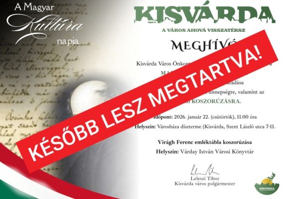 Később lesz a városi ünnepség és díjátadás!