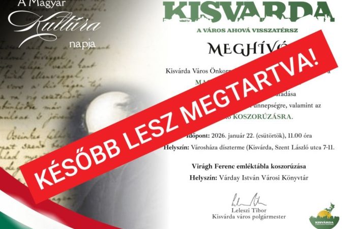 Később lesz a városi ünnepség és díjátadás!