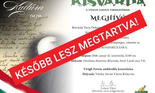 Később lesz a városi ünnepség és díjátadás!