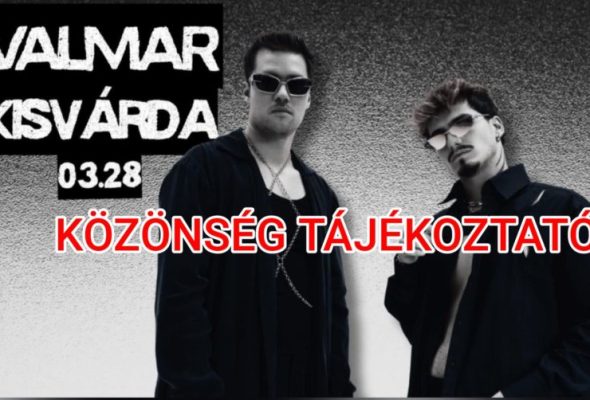 VALMAR koncert – közönség tájékoztató